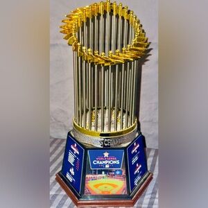 The Bradford Exchange Gold and Blue World Series Champions Sculpture
